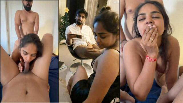 Indian Cuckold Threesome – wife hard sex
